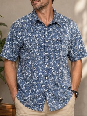 Chaps Ralph Lauren Blue Button Up XL